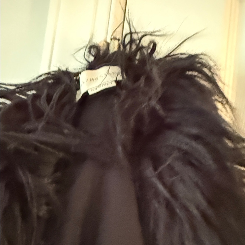 Stella McCartney Luxe Black Faux Fur Teddy Jacket